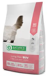 Сухий корм Nature's Protection Long hair Adult 2 кг для котів з довгою вовною