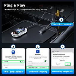 Адаптер CarPlay / Android Auto 3-в-1 для бездротового підключення - мініатюра 7