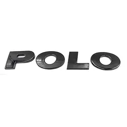 Емблема напис POLO для Volkswagen (2002-2020г) Чорний Глянець 130х23 мм на скотчі (Завод) - мініатюра 2