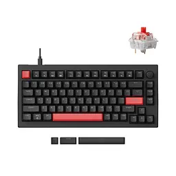 Клавіатура механічна X4 84Key, Keychron Red, USB-A, QMK/VIA, Hot-Swap, EN/UKR, RGB, чорний Lemokey teh0013859 - мініатюра 2