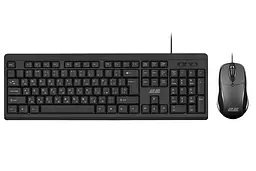 Комплект клавіатура та миша MK401 USB-A EN/UK чорний 2E teh0013848