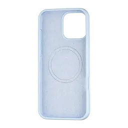 Чохол Silicone Case Full Cover with MagSafe iPhone 16 Pro Max Mist Blue - мініатюра 2
