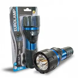 Світлодіодний ліхтар Eurolamp синій (FLASH-3W(blue)) - мініатюра 2