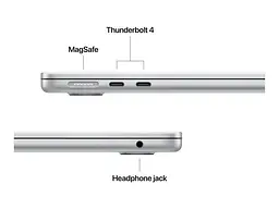 Ноутбук Apple MacBook Air 13,6 2026 M5 10 core GPU 16GB 1TB Silver (MDH84) - мініатюра 3