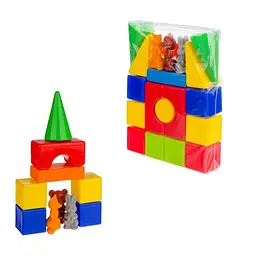 Конструктор "Теремок" №1 20 деталей Colorplast 7х45х37 см det0013032