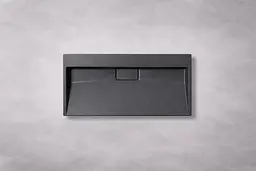 Умивальник VBI Este підвісний без отвору під змішувач 80x46 см black VBI-019916