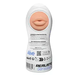 Мастурбатор-ротик Alive Maxi Flex L Oral, реалістичний вхід, рельєфний канал - мініатюра 4