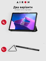 Чехол AIRON Premium для Lenovo tab M10 3rd 10.1 TB (325FU/328FU) с защитной пленкой и салфеткой Black - мініатюра 7