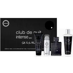Набір Armaf Club De Nuit Intense Man 105мл + дезодорант 200мл + шампуль + гель