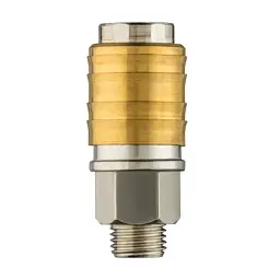 Конектор для шланга Neo Tools муфта швидкознімна пневматична, 1/4", 16бар, нержавіюча сталь, латунь (12-635) - мініатюра 4