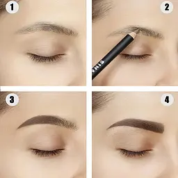 Олівець для брів Sinart Podery Eyebrow Pencil 01 пудровий 1.2 г - мініатюра 4