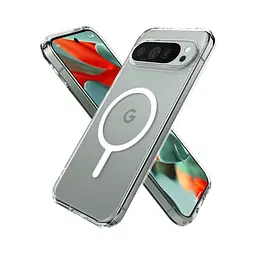 Прозорий чохол Spigen Ultra Hybrid Ring (MagFit) White для Pixel 9 Pro XL (ACS07720) - мініатюра 3