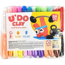 Набір для творчості Strateg U'DO Clay 144 г (6 г x 24 шт.) (41063)