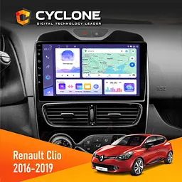 Штатна магнітола Renault Clio 2016-2019 Cyclone C10-011 4x64, DSP Cyclone (НФ-00005281)