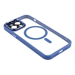 Чохол Creative TPU PC Metal Calais MagSafe Apple iPhone 15 Pro Max Light Blue - мініатюра 3