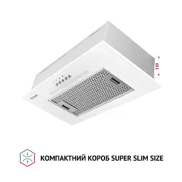 Витяжка повновбудована Perfelli BI 5256 WH 700 LED - мініатюра 3