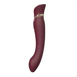 Вібратор Zalo Queen G-Spot Pulse Wave 21.5 см бордовий - мініатюра 2