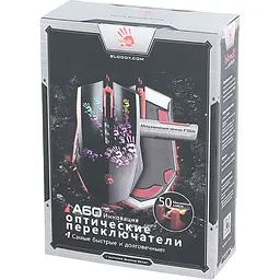 Миша Bloody A60A Black [101376] - мініатюра 4