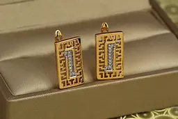 Сережки Xuping Jewelry тезіс з родієм 1,7 см золотисті
