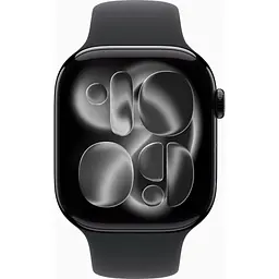 Смарт-годинник Apple Watch Series 11 GPS 46mm Jet Black Aluminium Case with Black Sport Band - M/L (MEUX4RK/A) - мініатюра 2