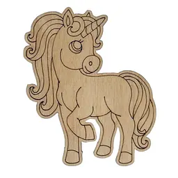 Фігурка для розпису та декорування "Єдиноріг" Bambi DF10-12-9 дерево