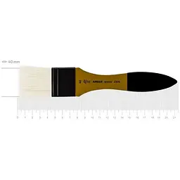 Пензель щетина флейц AMBER 2306 №40 коротка ручка Rosa