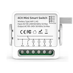 Реле Wi‑Fi Tuya Smart Switch 4CH 4 канали