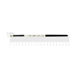 Пензель синтетика плоска Breeze 1226F №1 коротка ручка ROSA (4823098535393)