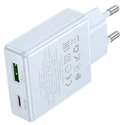 МЗП Hoco C142A Direct PD20W+QC3.0 (1USB-A/1C) Blue - мініатюра 3