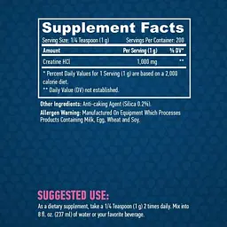 Креатин гідрохлорид Haya Labs Creatine HCL Sports 200 г - мініатюра 3