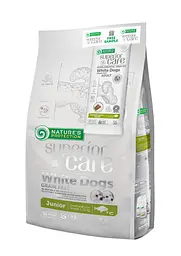 Сухий корм для юніорів з білим окрасом шерсті для малих порід Superior Care White Dogs Grain Free Junior Small