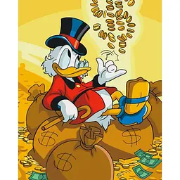Картина за номерами ART CRAFT Scrooge McDuck 40x50 см Різнокольоровий (PM-194-K-1264)