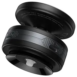 Автотримач Hoco H87 Dragon electric suction cup magnetic universal Black / Metal gray - мініатюра 4