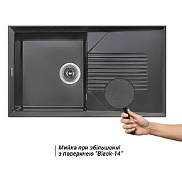 Кухонна мийка Lidz 860x500/240 BLM-14 (LIDZBLM14860500240) - мініатюра 3