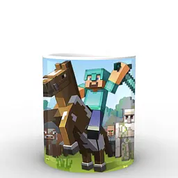 Кухоль GeekLand Minecraft Майнкрафт Стів MС.02.028 330 мл синій - мініатюра 3
