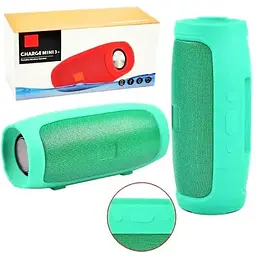 Портативна Bluetooth колонка Сharge mini 3+ акумуляторна переносна блютуз із вологозахистом бумбокс Зелена - мініатюра 3