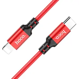 Кабель Hoco X14 DS Type-C to Lightning PD 3 м червоний