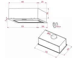 Витяжка Perfelli BI 5212 WH LED - мініатюра 6