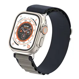 Ремінець для Apple Watch 49/46/45/44/42 (Series 1-3), синій, Alpine Loop Alpina Band, тканинний поліестеровий ремінець для смарт-годин, дихаючий, для активного відпочинку та спорту, ArmorStandart (ARM81041) - мініатюра 4