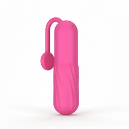 Віброкулька з хвостиком 10 режимів, USB, 8,4 см рожева K0600-2