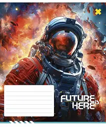 Зошит загальний Школярик Future here у клітинку 12 аркушів 30 шт. (012-3417K) - мініатюра 2