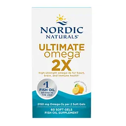 Риб'ячий жир Nordic Naturals Ultimate Omega 2x зі смаком лимона 60 капсул - мініатюра 2
