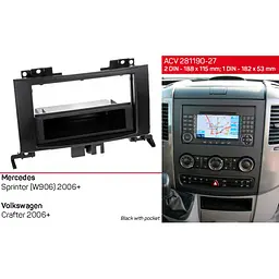 Перехідна рамка ACV Volkswagen Crafter (281190-27) - мініатюра 4