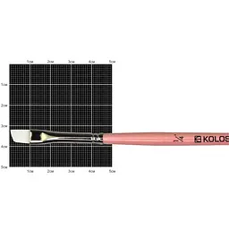 Пензель синтетика кутова Flamingo 1023A № 1/4 к.р KOLOS (4823064903942)