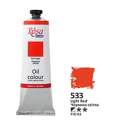Фарба олійна Червона світла (533) 100 мл ROSA Studio (4823098537380)