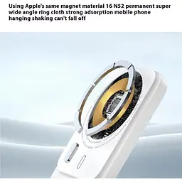 Зовнішній акумулятор WiWU Magnetic Wi-P037 5000mAh White [161225] - мініатюра 6
