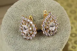Сережки Xuping Jewelry Легіон 2 см золотисті - мініатюра 3