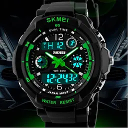 Чоловічий годинник Skmei 0931 зелений - мініатюра 2