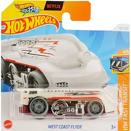 Набір: Базова машинка Hot Wheels HW Fast Transit West Coast Flyer біла (5785) + Базова машинка Hot Wheels Tooned '70 Dodge Charger чорна (5785) - мініатюра 2