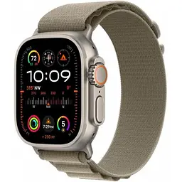 Смарт-годинник Apple Watch Ultra 2 GPS + Cellular 49мм Titanium Case with Olive Alpine Loop - Small (MREX3/MRFH3)
